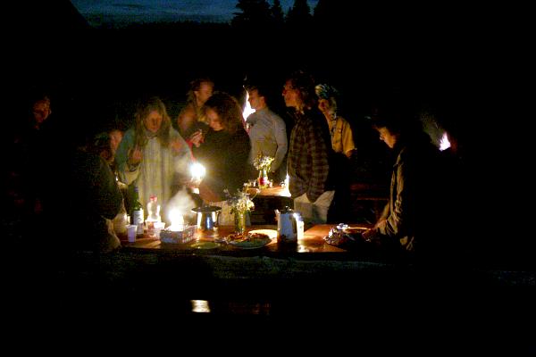 Soirée pleine lune à la Vieille Landoz - © août 2011 - P.M. Aubertel