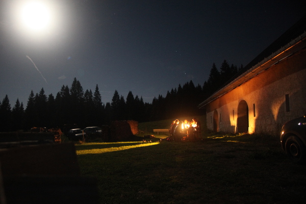 Pleine lune à la Laizinette Dessus - © août 2015 - P.M. Aubertel